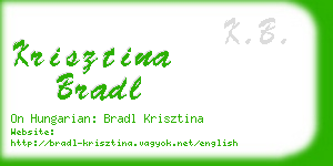 krisztina bradl business card
